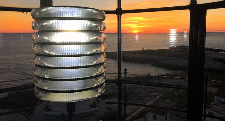 Sunset View From the Top of White Island Lighthouse